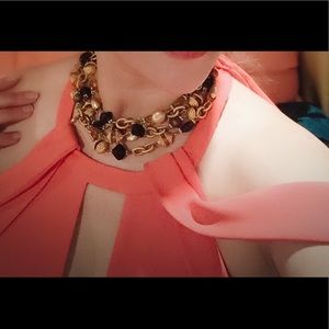 BCBG Max Azria Coral Rare Cocktail Dress $398 SZ10